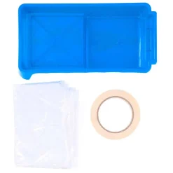 Set de pintura Kinzo 9 piezas azul/blanco