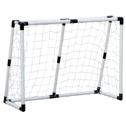 Set de portería de fútbol CB Toys con balón +6A blanco 101x135x59 cm