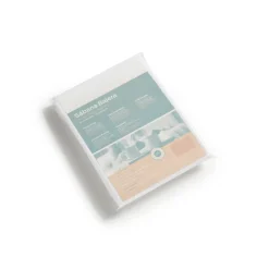 Set de protector de colchón con 2 fundas de almohada Rizo Luxury anti-ácaros y transpirable blanco