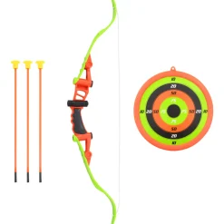 Set de tiro con arco para niños con 5 piezas puntas de flecha redondeadas multicolor