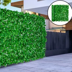Seto artificial Outsunny en rollo verde claro 100x300 cm
