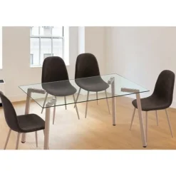 Silla comedor Cody marrón 43x87x42 cm