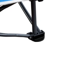 Silla de camping Aktive plegable + bolsillos laterales azul 95x55x45 cm