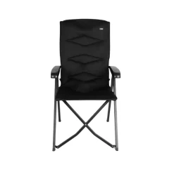 Silla de camping Aktive reclinable negro 109x56x76 cm