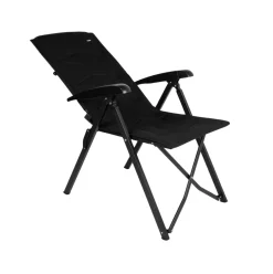 Silla de camping Aktive reclinable negro 109x56x76 cm