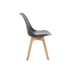 Silla de comedor Fina Deluxe asiento acolchado 82,5x49x57 cm