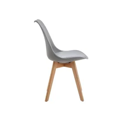Silla de comedor Fina Deluxe asiento acolchado 82,5x49x57 cm