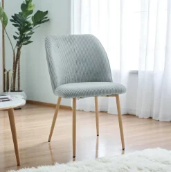 Silla de comedor Milán asiento acolchado 84x50x62 cm