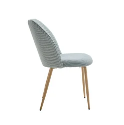 Silla de comedor Milán asiento acolchado 84x50x62 cm