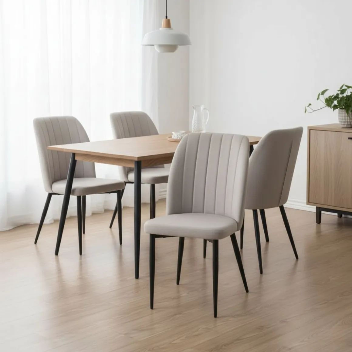 Silla de comedor Rory Deluxe 93x48x56 cm