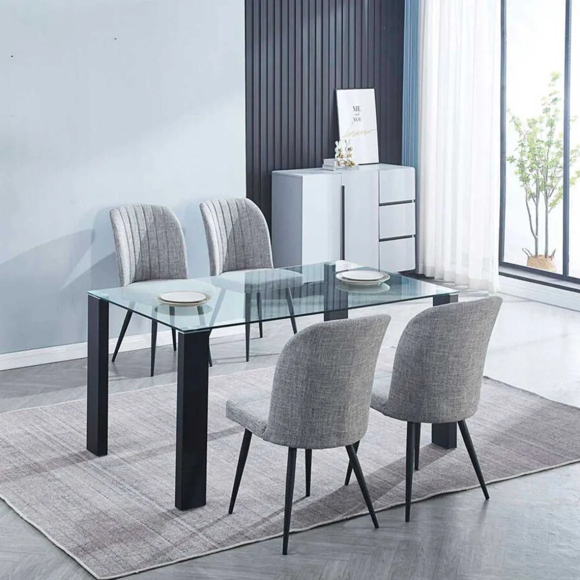 Silla de comedor Rory 92x46x55 cm