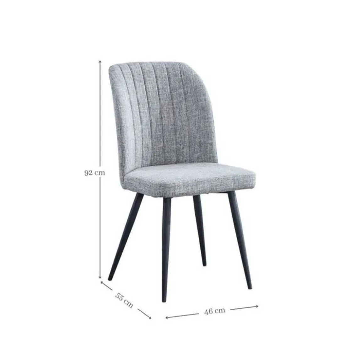 Silla de comedor Rory 92x46x55 cm