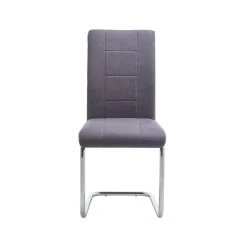 Silla de comedor San Deluxe asiento acolchado tapizado New Jade 100x44x61 cm