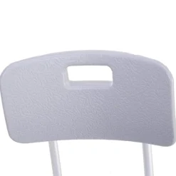 Silla de ducha antideslizante y regulable para baño WC 67,5-85,5 x 51 x 38,5 cm