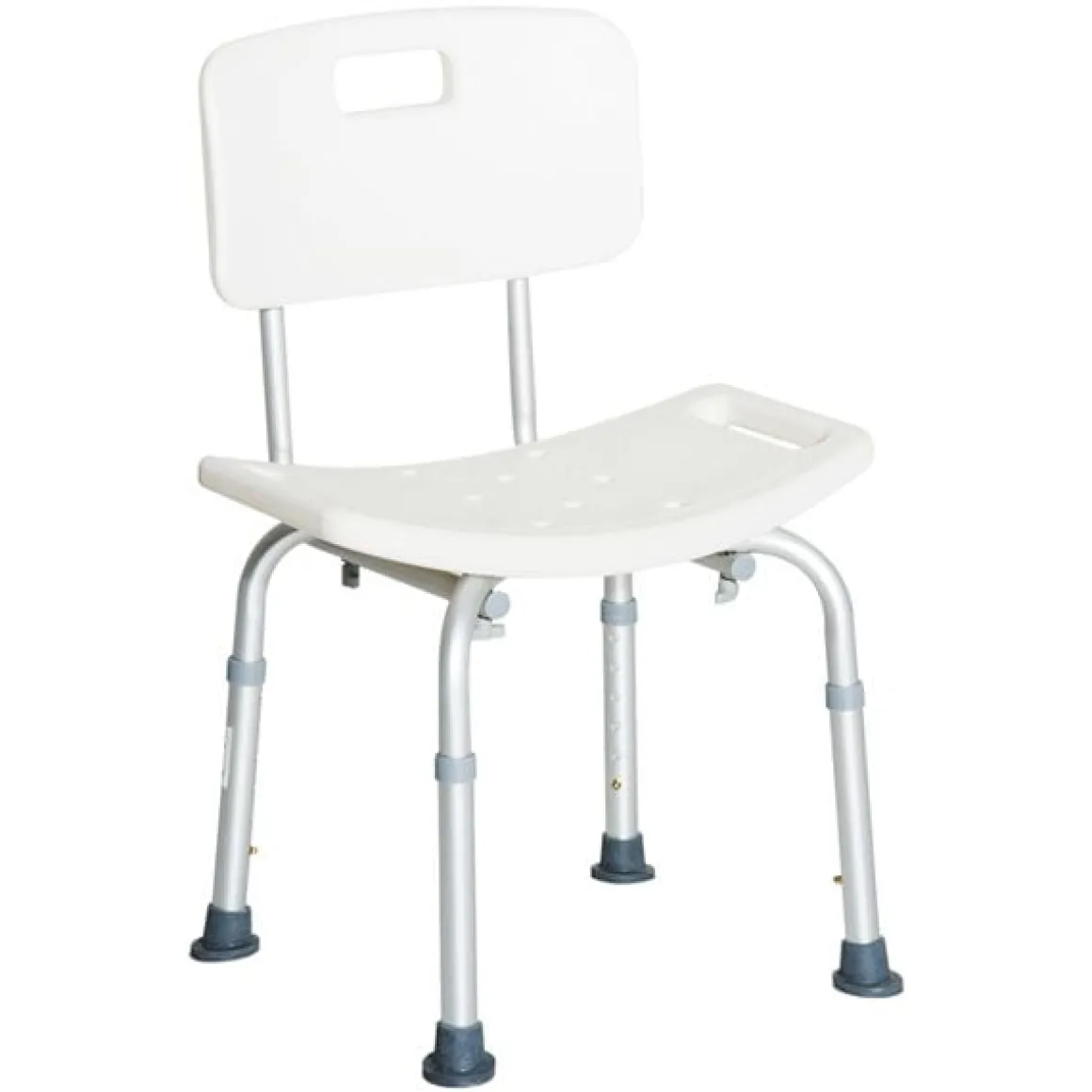 Silla de ducha ayuda baño regulable blanco