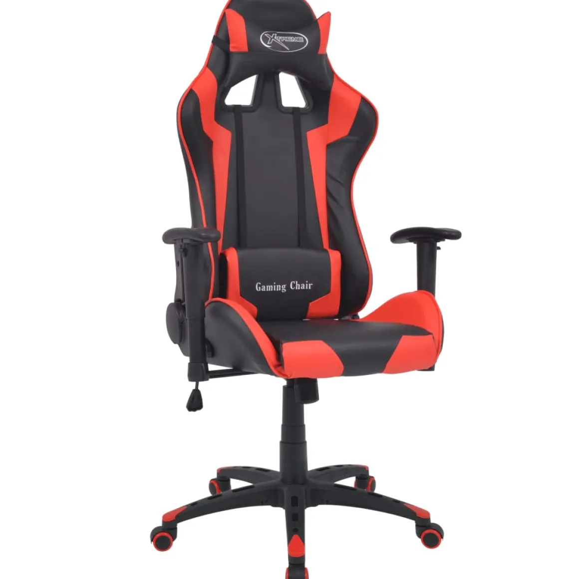 Silla de escritorio Aston reclinable altura ajustable roja 126-136x70x71 cm