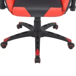 Silla de escritorio Aston reclinable altura ajustable roja 126-136x70x71 cm