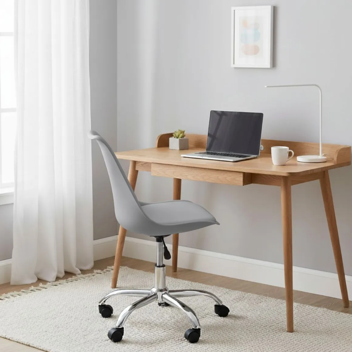 Silla de escritorio Enjoy 5 ruedas 79-86,5x48x54 cm