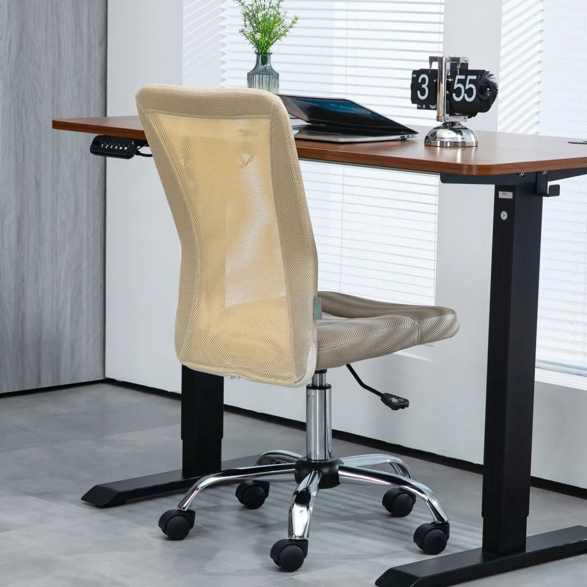 Silla de escritorio Licci Vinsetto giratoria 90-100x43x58 cm