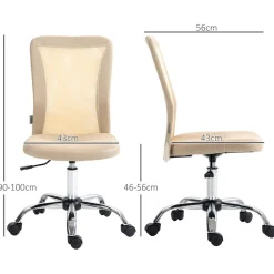 Silla de escritorio Licci Vinsetto giratoria 90-100x43x58 cm