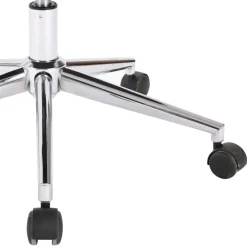 Silla de escritorio Notte giratoria con altura regulable gris 80-87,5x67x62 cm