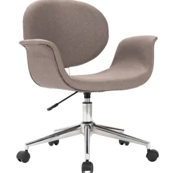 Silla de escritorio Notte giratoria con altura regulable gris 80-87,5x67x62 cm