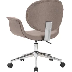 Silla de escritorio Notte giratoria con altura regulable gris 80-87,5x67x62 cm