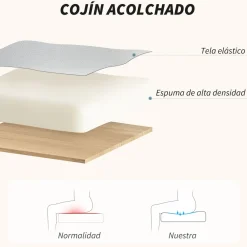 Silla de escritorio Office Homcom altura ajustable gris 84-94x59x55 cm