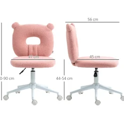 Silla de escritorio Osso Homcom altura regulable 80-90x50x56 cm
