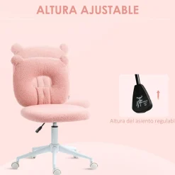 Silla de escritorio Osso Homcom altura regulable 80-90x50x56 cm