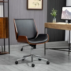 Silla de escritorio Romero Vinsetto altura regulable 82-92x65,5x51 cm negro