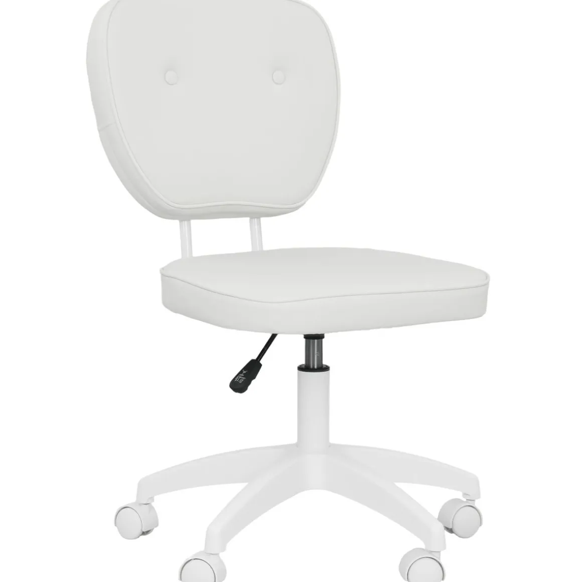 Silla de escritorio Valentín altura regulable blanco 82-92x46x59 cm