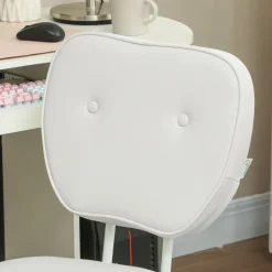 Silla de escritorio Valentín altura regulable blanco 82-92x46x59 cm