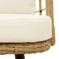 Silla de jardín Karina 2 cojines + reposabrazos 76x60x65 cm