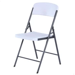 Silla de jardín Lifetime plegable blanco 84,5x47x48 cm