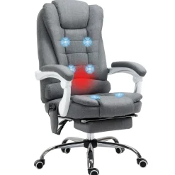 Silla de oficina Altea Vinsetto reclinable + altura regulable con 6 puntos de masaje 113-121x68,5x68,5 cm