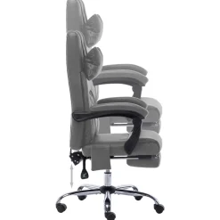 Silla de oficina Ammia función masaje reclinable 112-121x60x64 cm