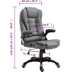 Silla de oficina Arpa altura ajustable 110-119x68x71 cm