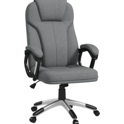 Silla de oficina Azal Vinsetto altura ajustable basculante gris 110-120x66x75 cm