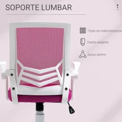 Silla de oficina Broome Vinsetto altura ajustable + reposabrazos abatible 94-104x62,5x55 cm