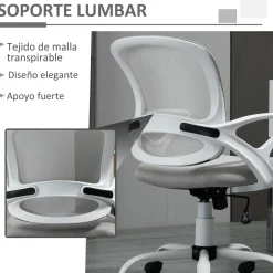 Silla de oficina Carra Vinsetto ergonómica ajustable 89-99x61x61 cm