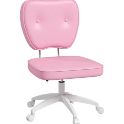 Silla de oficina Cherry Vinsetto altura regulable + ruedas rosa 82-92x46x59 cm