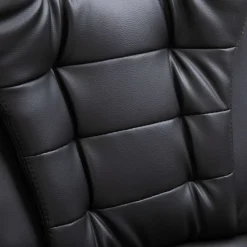 Silla de oficina Coma acolchada reclinable negro 110-119x68x71 cm