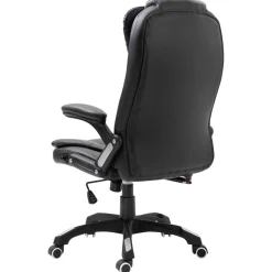 Silla de oficina Coma acolchada reclinable negro 110-119x68x71 cm