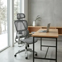 Silla de oficina Ergo altura regulable transpirable 118-124x70x70 cm