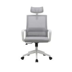 Silla de oficina ergonómica altura regulable reposacabezas 111-120x61x61 cm