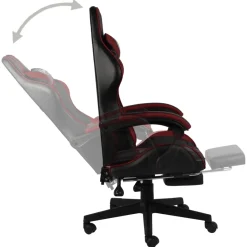 Silla de oficina Girona altura regulable + respaldo reclinable 115-130x62x69 cm