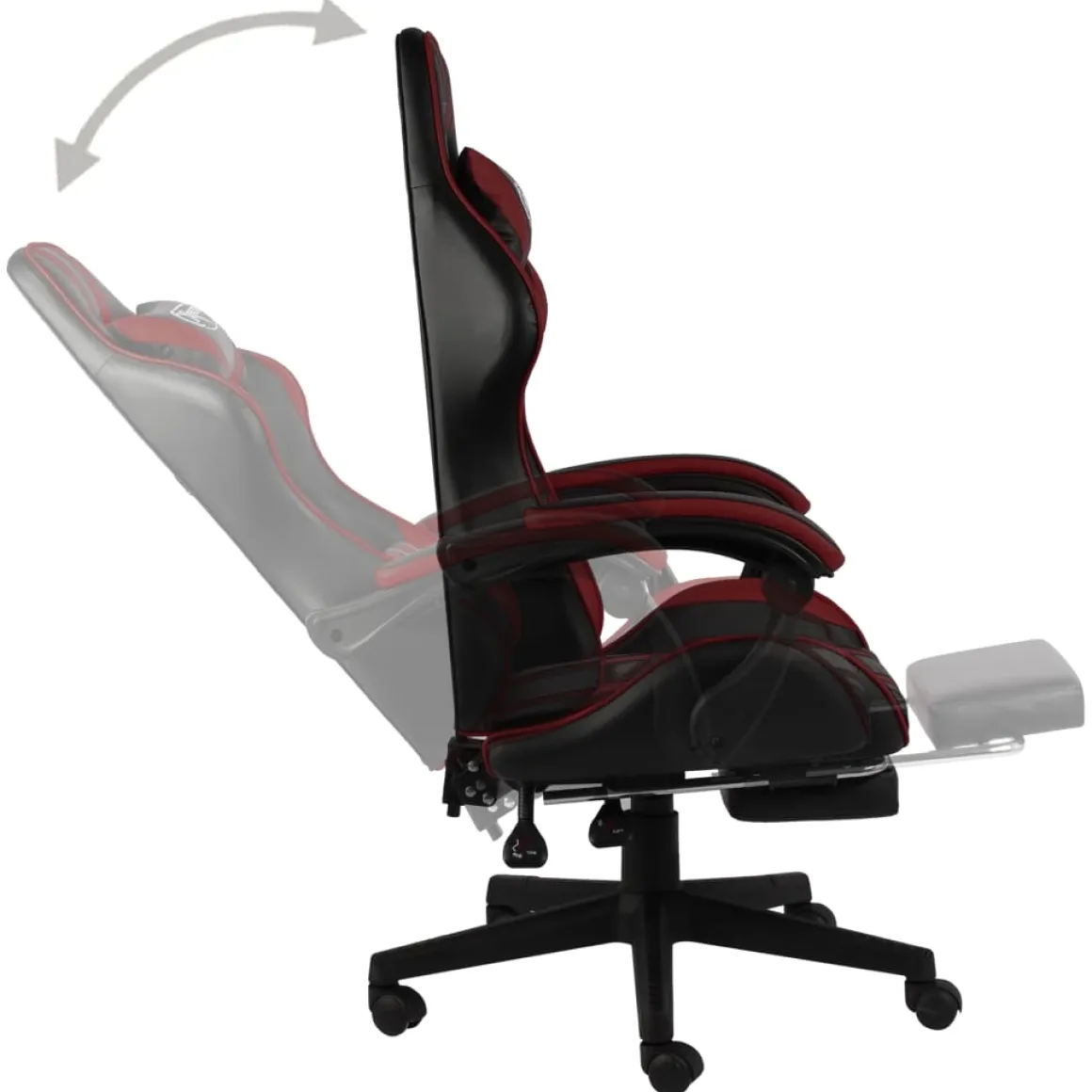Silla de oficina Girona altura regulable + respaldo reclinable 115-130x62x69 cm