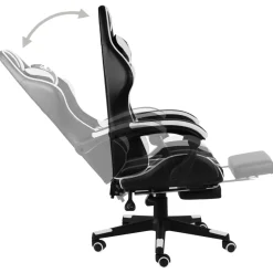 Silla de oficina Girona altura regulable + respaldo reclinable 115-130x62x69 cm