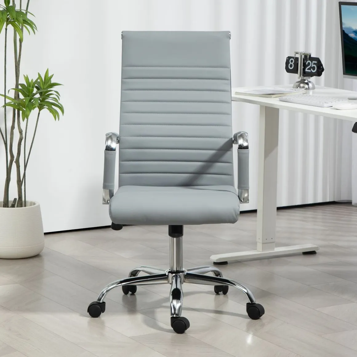 Silla de oficina Kuldesh Vinsetto altura ajustable 104-114x54x62 cm